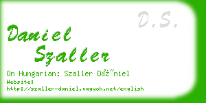 daniel szaller business card